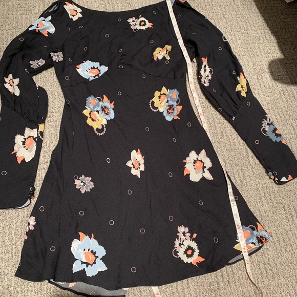 NWT Free People Sunshadows mini floral dress 2 - Picture 6 of 8